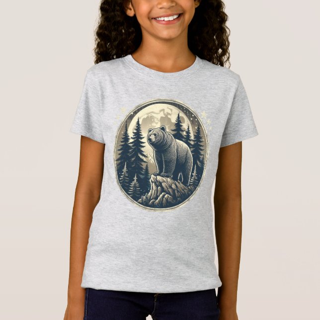 T-Shirt Ours sauvage classique/vintage (Devant)
