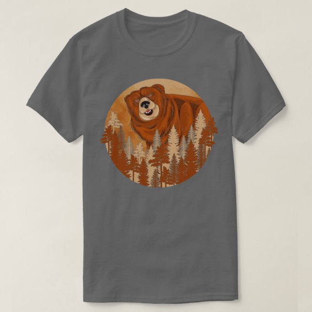 T-shirt Ours sauvage de la Jungle (Design devant)