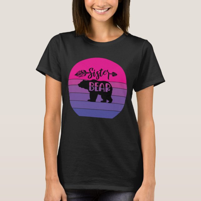 T-shirt Ours Soeur Sunset Retro (Devant)