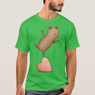 T-shirt Ours sur le coeur