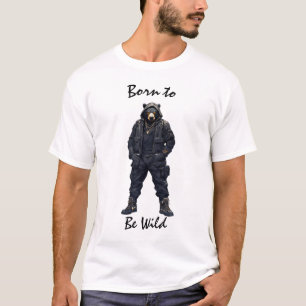 T-shirt ours tactique sauvage puissant