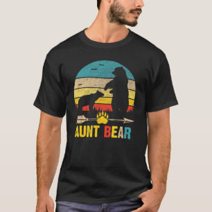 T-shirt Ours Tante Retro Correspondant Famille Ours Maigre