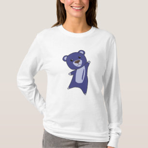 T-shirt Ours Teddy Ours Petit Ours Bleu Animaux Drôle Pour