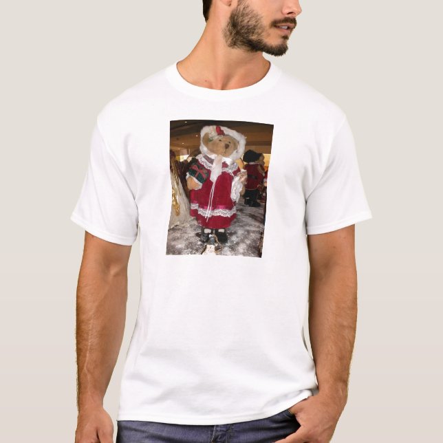 T-shirt Ours Teddy Patinage de Noël (Devant)