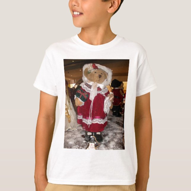 T-shirt Ours Teddy Patinage de Noël (Devant)