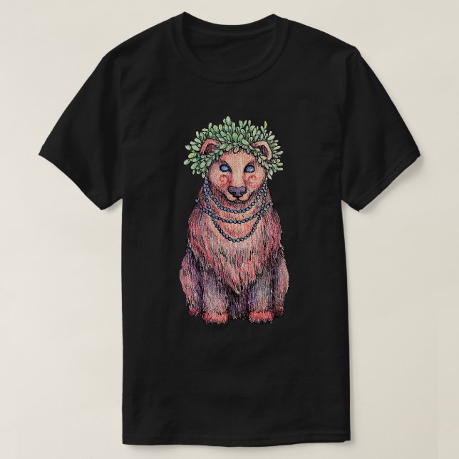 T-shirt ours, Tee d'art de l'ours, Ours Lover, Our (Design devant)