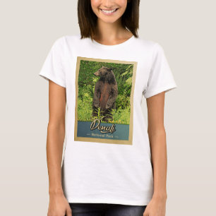 T-shirt Ours vintage de parc national de Denali