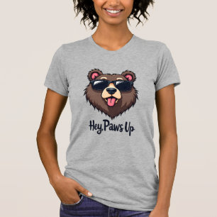 T-shirt Ours vintage Hey Paws Up avec lunettes de soleil C