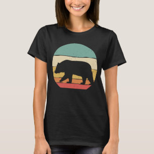 T-shirt Ours vintage Pour Grizzli animal sauvage rétro Bro