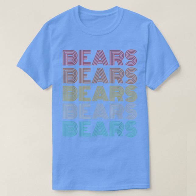 T-shirt Ours Vintages rétro (Design devant)