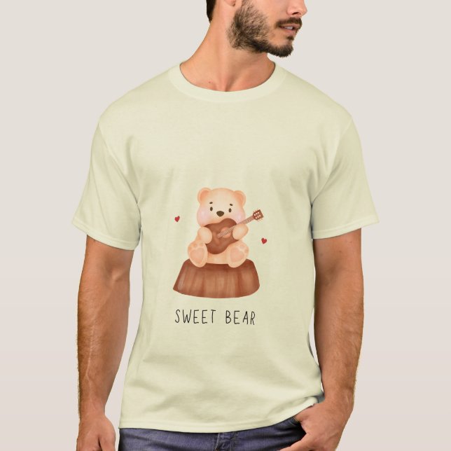 T-shirt Ours - y mou (Devant)