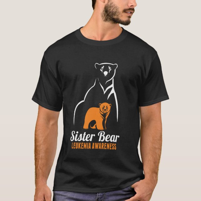 T-shirt Ourse soeur sensibilisation à la leucémie femmes f (Devant)
