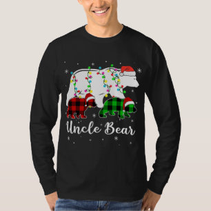 T-shirt Ourson d'ours rouge pyjama de famille jumelée Chri