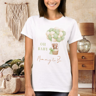 T-shirt Ourson vert neutre Oh Baby Ballon Maman 
