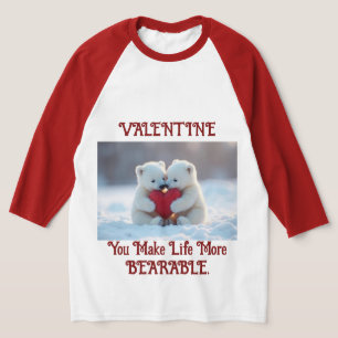 T-Shirt Oursons Polaires de la Saint-Valentin