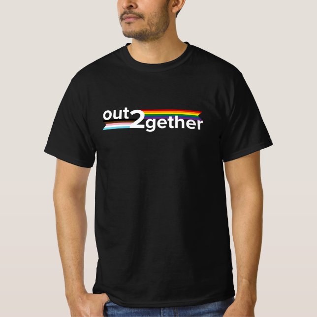 T-shirt Out2gether couleurs foncées (Devant)