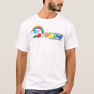 T-shirt Out Bowling League 10 ans Wheaton Bowl Logo Tee