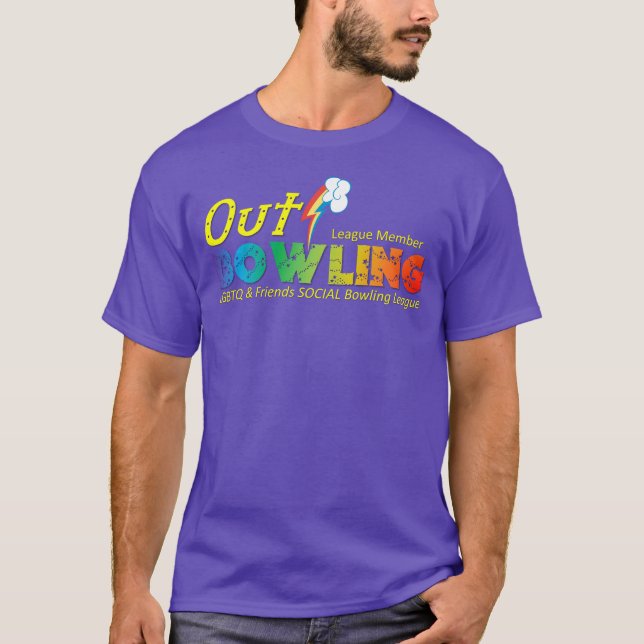 T-shirt Out Bowling League - Lisle Lanes Retro Logo Tee (Devant)