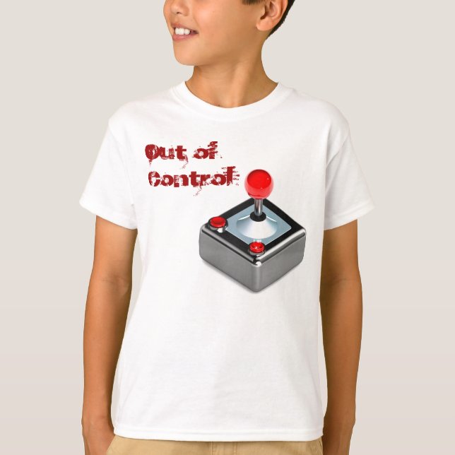 T-shirt "Out-Control" pour enfants de jeu (Devant)