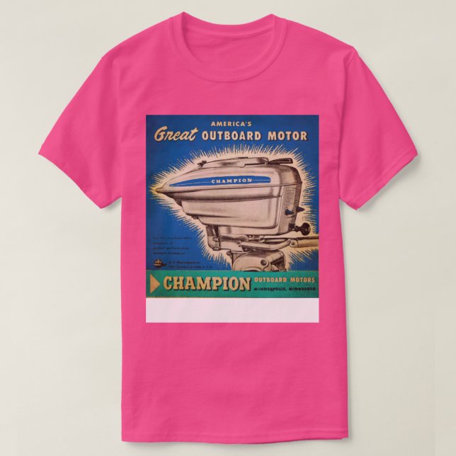 T-shirt Outboards Champion (Design devant)
