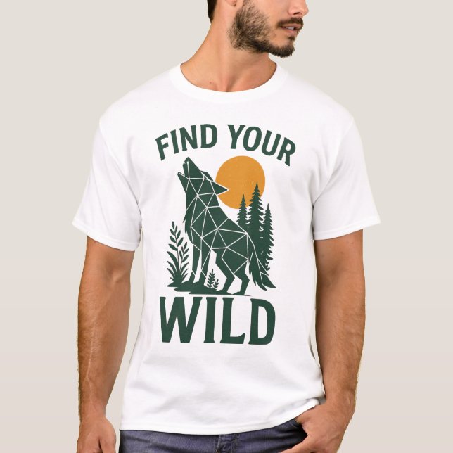 T-shirt Outdoor Adventure Nature Design (Devant)