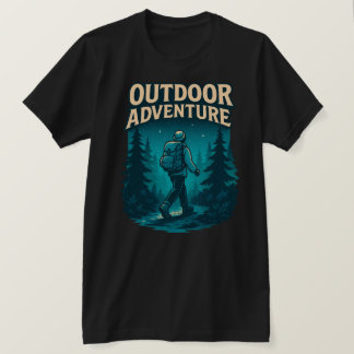 T-shirt Outdoor Adventure Randonnée Forest Design