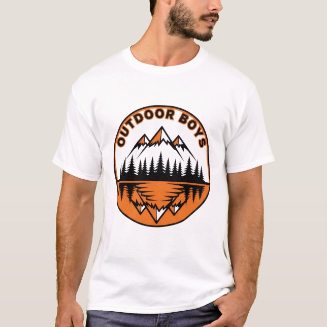T-shirt Outdoor Boys Logo  (Devant)