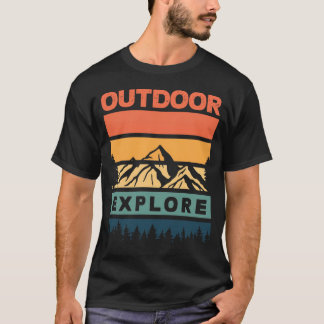 T-shirt Outdoor Explore Mountain Adventure Nature Lover