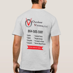 T-Shirt Outdoor Visions Logo Info au dos