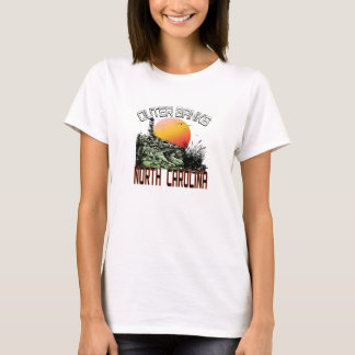 T-shirt Outer Banks Caroline du Nord Phare Vintage Soleil