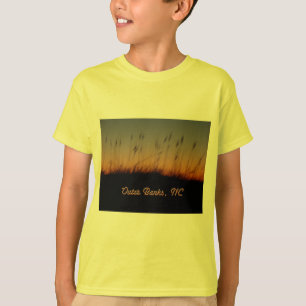 T-shirt Outer Banks NC Sea Oats and Dunes at Sunset