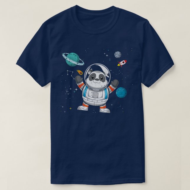 T-shirt Outer Space Chinese Zoo Animal Science Astronaut P (Design devant)