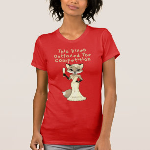 T-shirt Outfoxe Le Concours Bachelorette Red Fox Pun