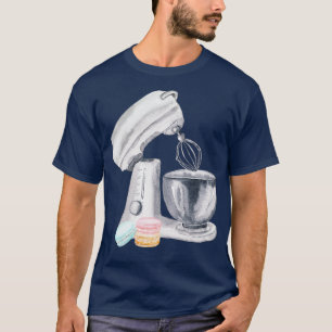 T-shirt Outil De Cuisine De Cuisine Mixte Avec Macarons