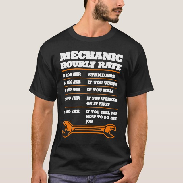 T-shirt Outil de profession de mécanicien automobile (Devant)