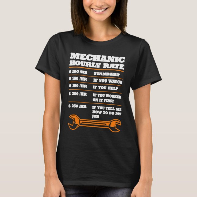 T-shirt outil de profession de mécanicien automobile (Devant)