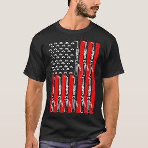 T-shirt Outil de soudage du drapeau américain Travail d'ar