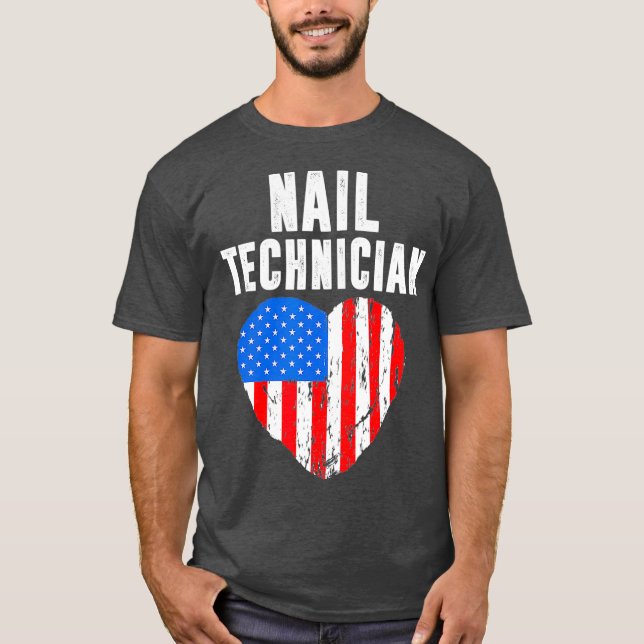 T-shirt Outil d'indicateur de technicien d'ongle Artiste d (Devant)
