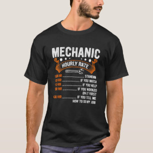 T-shirt Outil mécanique diesel Mécanique Taux horaire Homm