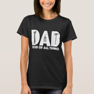 T-shirt Outillage de menuiserie de l'entrepreneur Carpente
