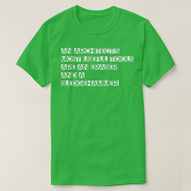 T-shirt Outils architecturaux (Design devant)