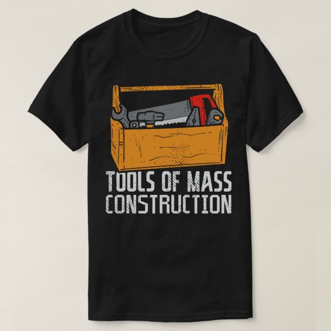 T-shirt Outils De Construction De Masse 1 (Design devant)