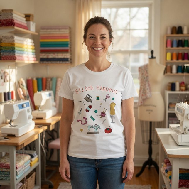 T-Shirt Outils de Couture & de Création sur Mesure (Créateur téléchargé)