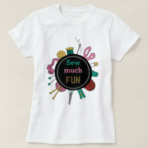 T-shirt outils de couture et d'artisanat mignons d