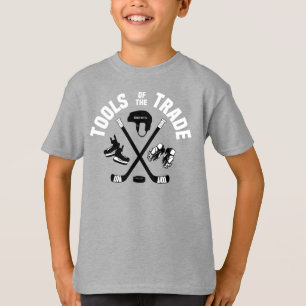 T-shirt Outils de hockey de la jeunesse commerciale