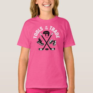 T-shirt Outils de hockey des filles de commerce