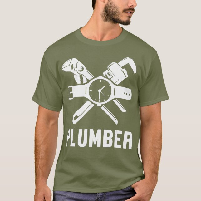 T-shirt Outils de plomberie Pipefather Pipe Journeyman (Devant)
