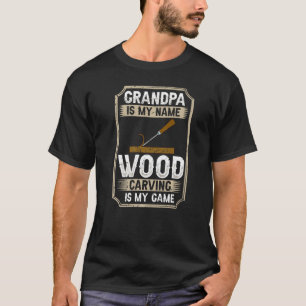T-shirt Outils de sculpture sur bois pour les hommes Début