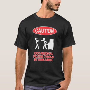 T-shirt Outils de vol Attention dans ce domaine Electri mé