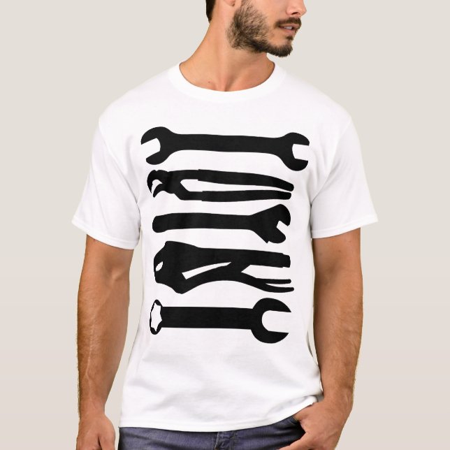 T-shirt Outils - noir (Devant)